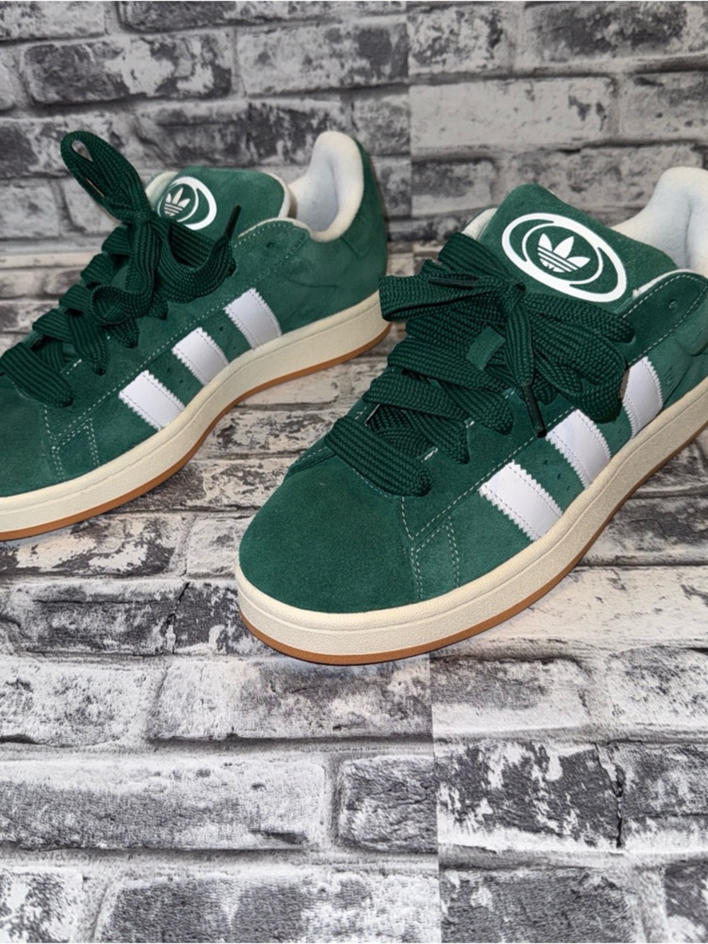Adidas Originals Campus Dark Green Cloud White Sneakers Shoes Men Sz 10 H03472